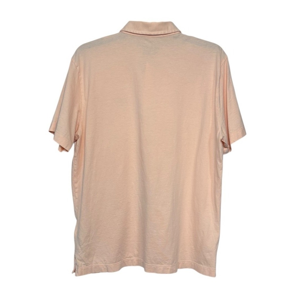 Patagonia Worn Wear Trout Fitz Roy Peach Men's Polo Size M Organic Cotton Fish - Picture 2 of 6